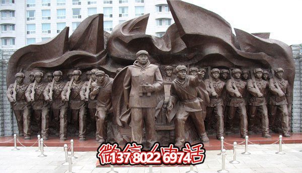抗戰時期銅雕雕塑，緬懷那段英雄時光
