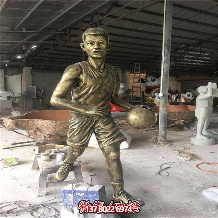 玻璃鋼仿銅人物擺件，點亮校園廣場