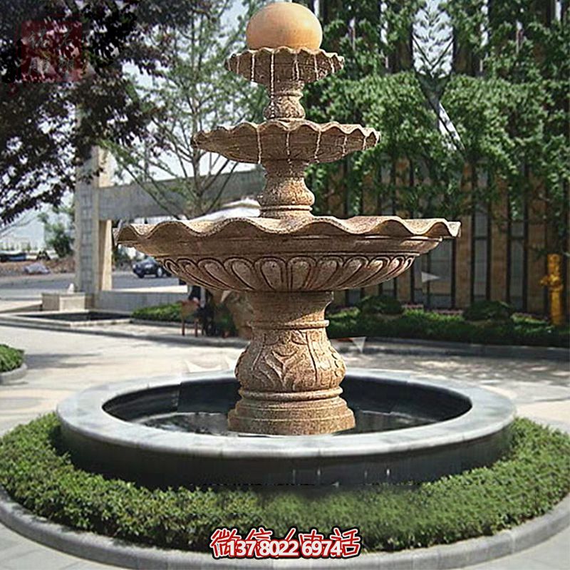 多層景觀噴泉石雕,為學(xué)院增添獨(dú)特的個性 多層景觀噴泉石雕,為學(xué)院增添獨(dú)特的個性