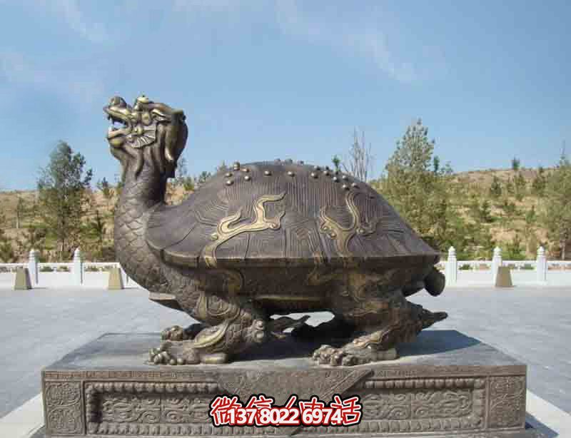 玻璃鋼龍龜?shù)袼?，點(diǎn)綴公園里的創(chuàng)意行走