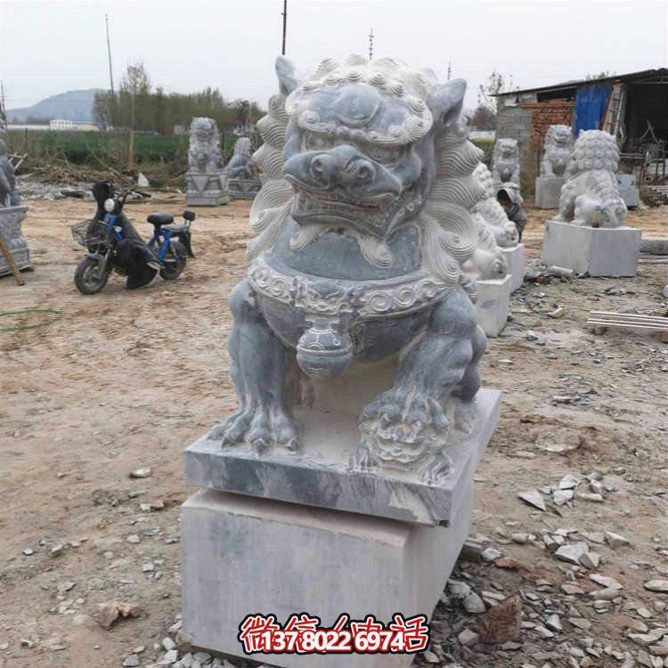 仿古大理石石雕獅子雕塑，為你的園林景觀增添經典風采