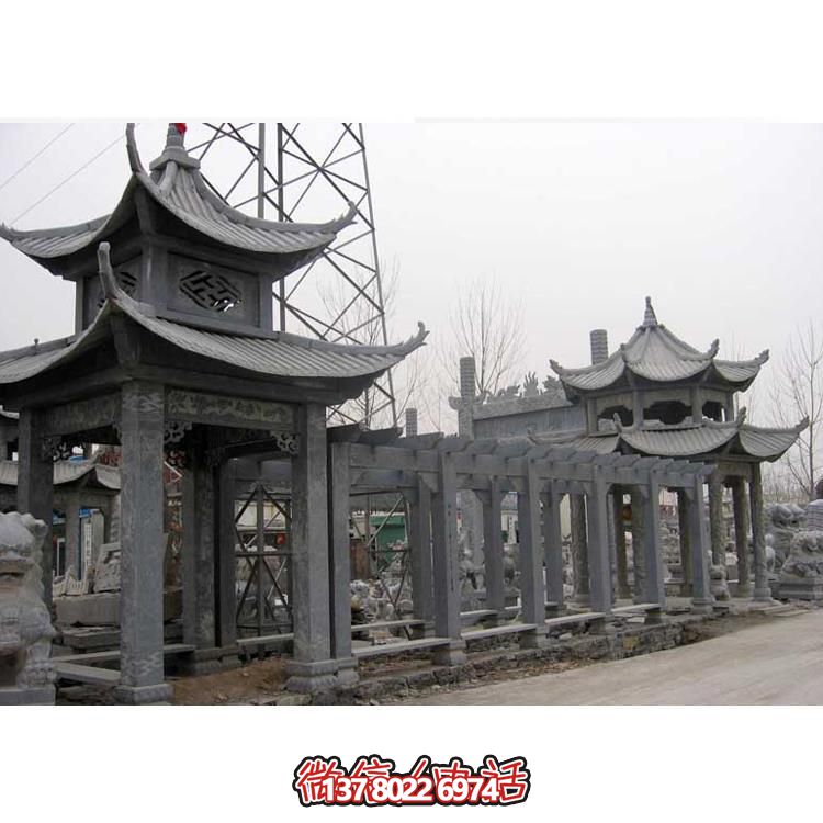 精美石雕，時尚的大理石長廊營造絕美的戶外公園雕塑