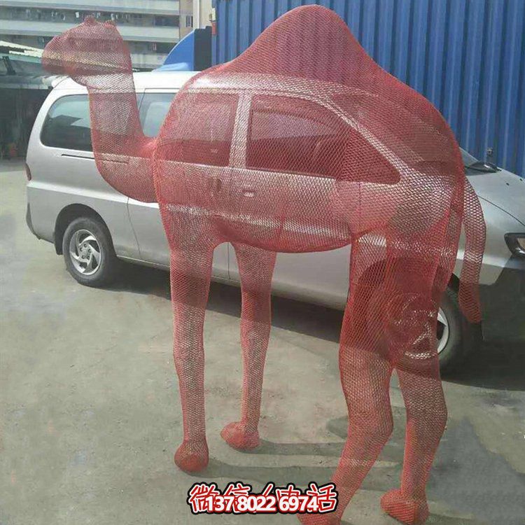 不銹鋼網(wǎng)格景觀雕塑，點(diǎn)綴廣場美景
