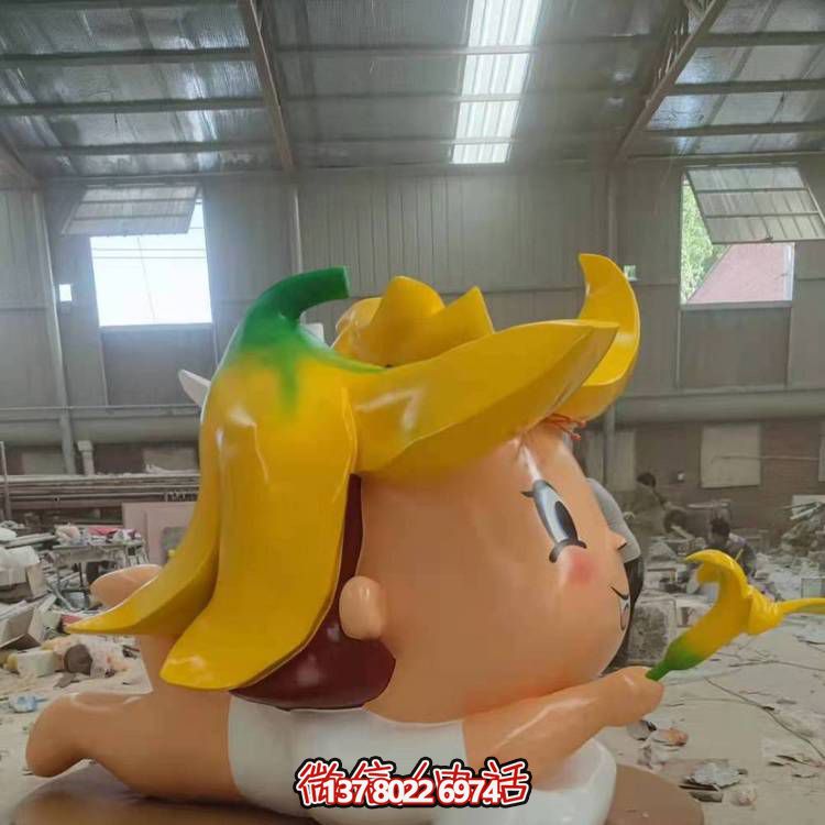 玻璃鋼戶外裝飾擺件，精致美觀、趣味卡通人物景觀