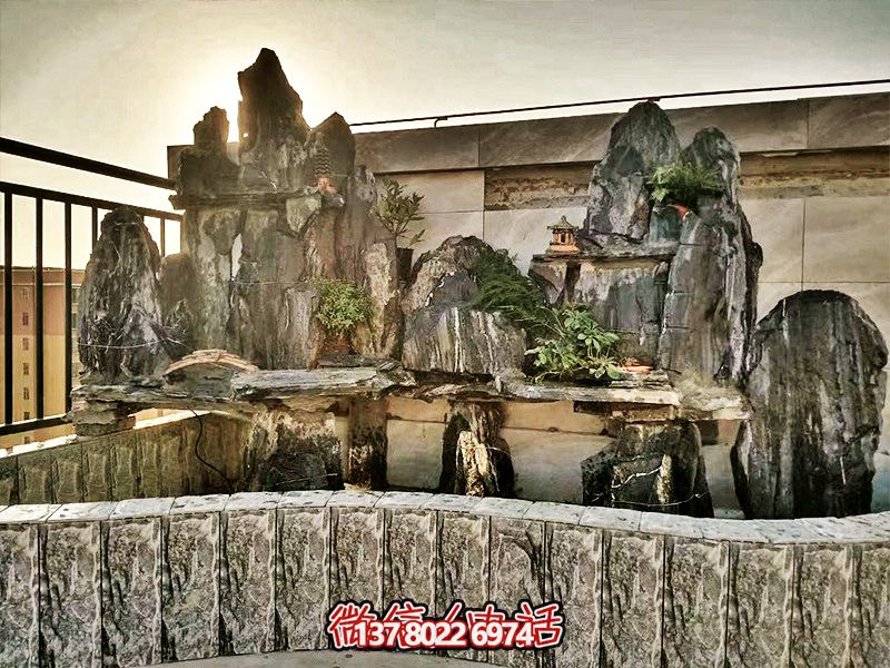 精美小型假山景觀陽(yáng)臺(tái)擺放裝飾 精美小型假山景觀陽(yáng)臺(tái)擺放裝飾