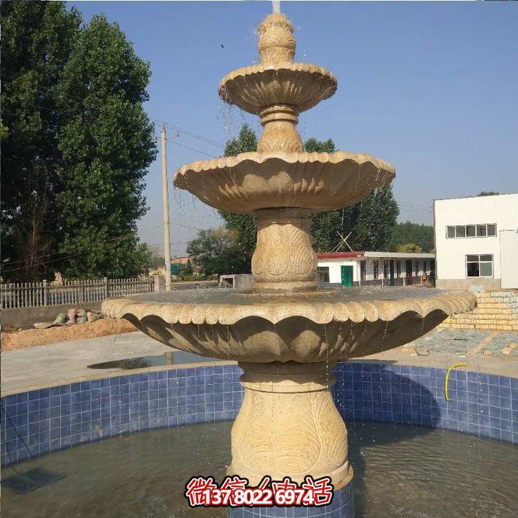 花崗巖噴泉流水?dāng)[件，給你不一樣的戶(hù)外廣場(chǎng)園林景觀雕塑