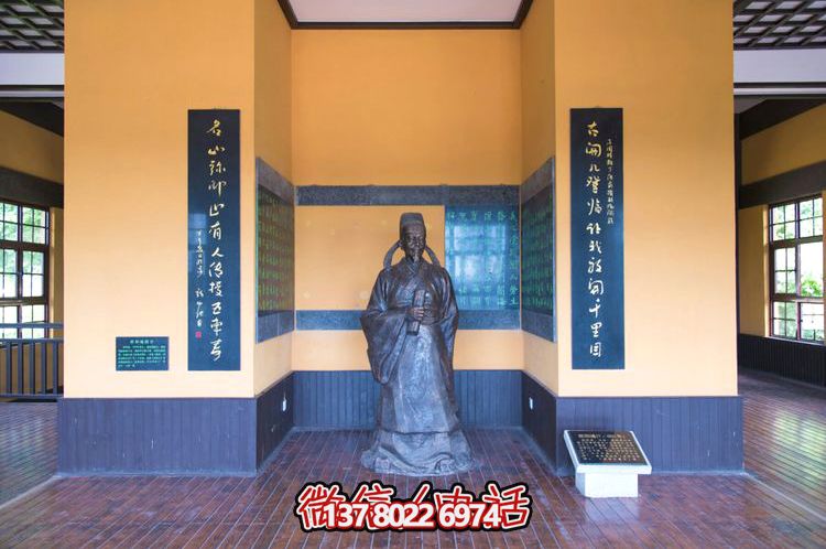 歐陽詢鑄銅雕像，讓歷史文化名人永恒鐫刻