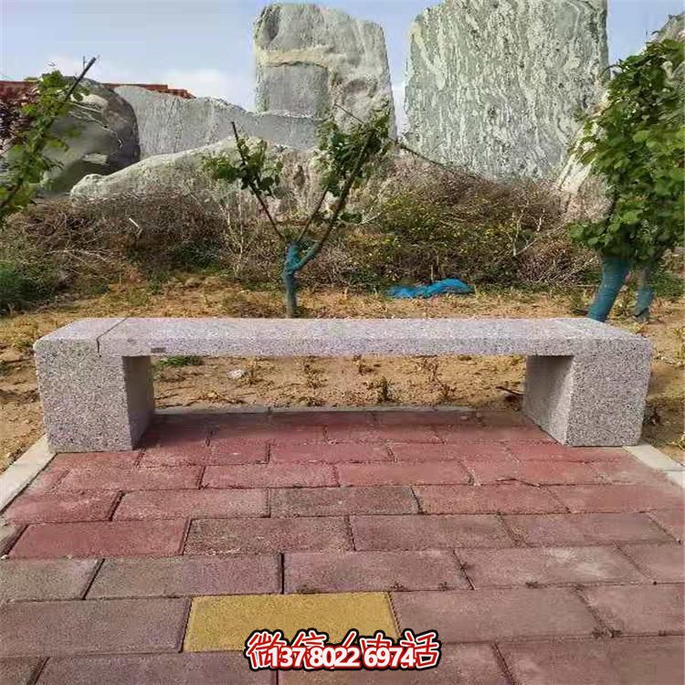 花崗巖長形石凳，裝飾您的小區(qū)公園