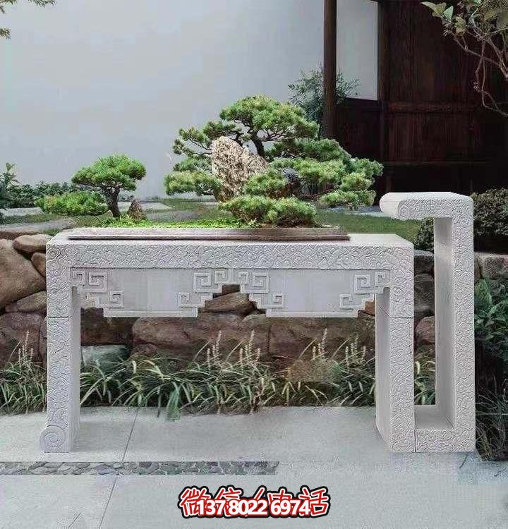 大理石浮雕雕塑花架景觀盆景，精致的別墅室內(nèi)景觀裝飾